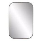 Miroir mural rectangulaire Howard Elliott 36x24 Milo avec cadre en acier inoxydable