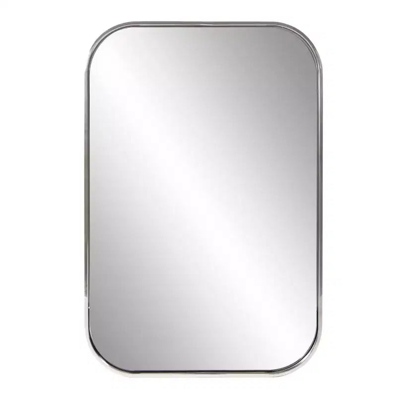 Miroir mural rectangulaire Howard Elliott 36x24 Milo avec cadre en acier inoxydable