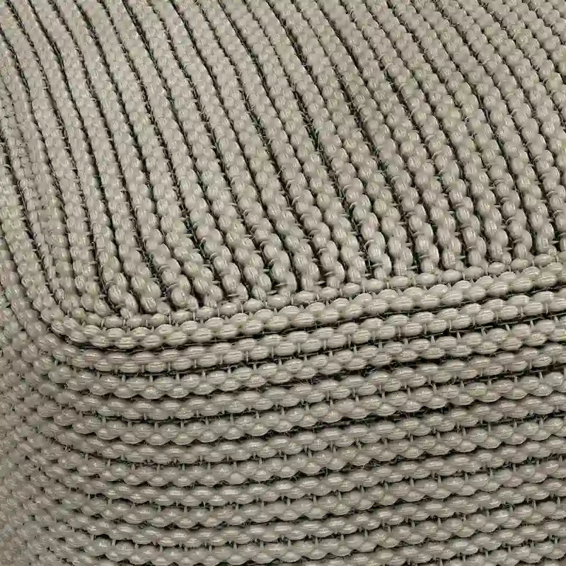 WYNDENHALL Bayhill Boho Square Pouf in Cream Polystyrene Filling