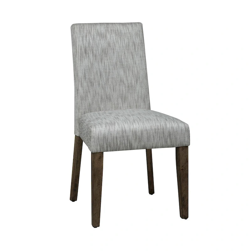 Horizons Rustic Caramel with Sawmark Distressing Uph Side Chair (Set of 2)