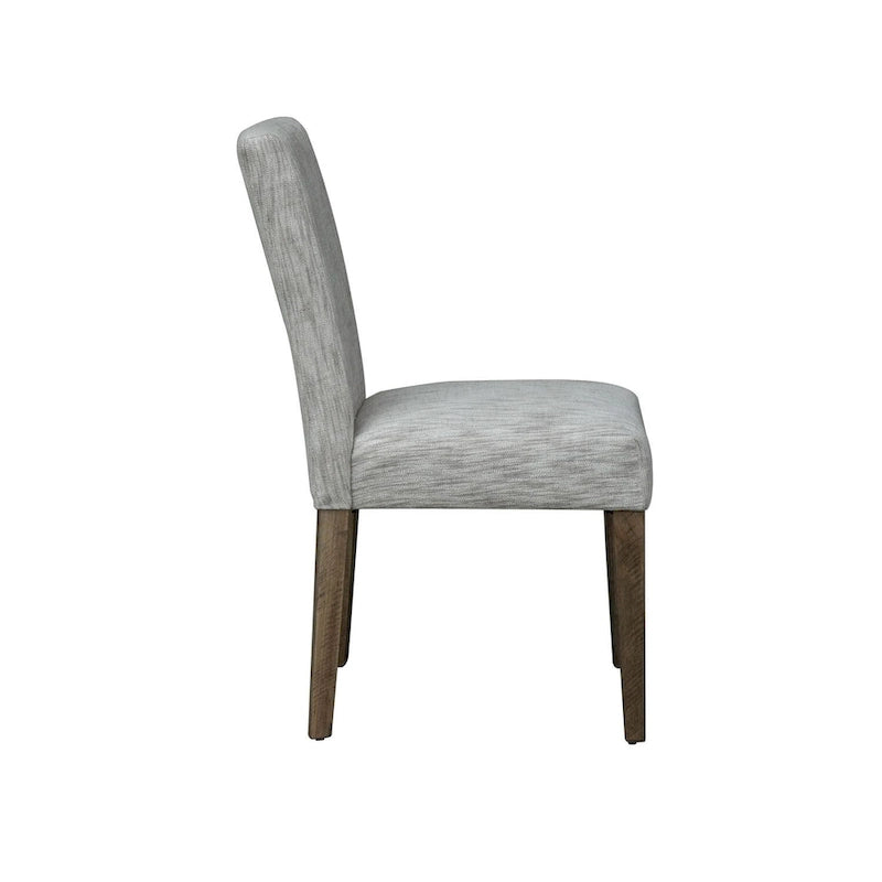 Horizons Rustic Caramel with Sawmark Distressing Uph Side Chair (Set of 2)