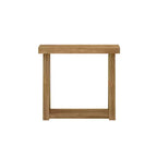 Console en bois massif Plank+Beam 36 avec rangement, table de canapé style ferme classique avec étagère, table d'entrée étroite pour couloir