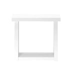 Console en bois massif Plank+Beam 36 avec rangement, table de canapé style ferme classique avec étagère, table d'entrée étroite pour couloir