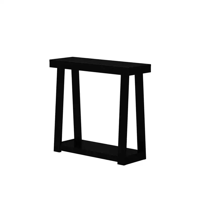 Console en bois massif Plank+Beam 36 avec rangement, table de canapé style ferme classique avec étagère, table d'entrée étroite pour couloir