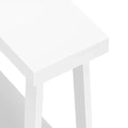 Console en bois massif Plank+Beam 36 avec rangement, table de canapé style ferme classique avec étagère, table d'entrée étroite pour couloir