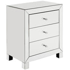 Table d'appoint à 3 tiroirs miroir Esmond par iNSPIRE Q Bold
