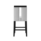 Blanton Contemporary Black Solid Wood LED 5-Piece Counter Height Dining Table Set by Furniture of America
