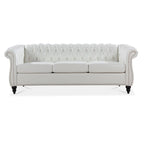84 Chesterfield Rolled Arm 3 Seater Sofa
