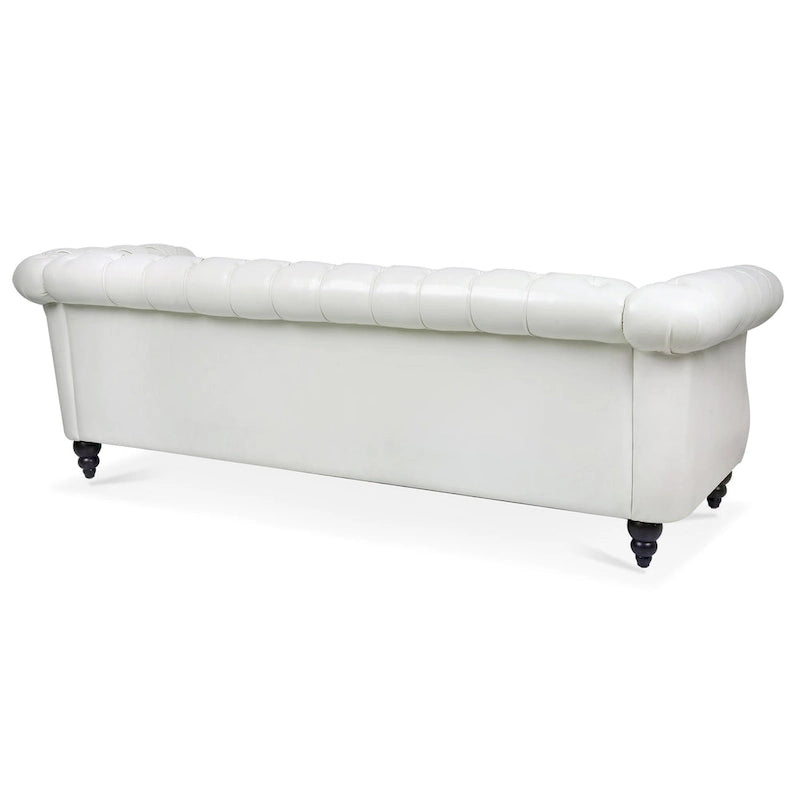 84 Chesterfield Rolled Arm 3 Seater Sofa
