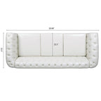 84 Chesterfield Rolled Arm 3 Seater Sofa