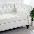 84 Chesterfield Rolled Arm 3 Seater Sofa