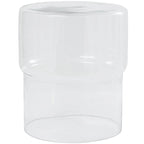 Glass Modern Accent Table - Clear or Red - Roche River Decor