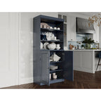 Garde-manger de cuisine 100 % bois massif 32 po avec 2 portes par Palace Imports