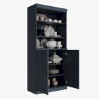 Garde-manger de cuisine 100 % bois massif 32 po avec 2 portes par Palace Imports