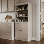 Garde-manger de cuisine 100 % bois massif 32 po avec 2 portes par Palace Imports