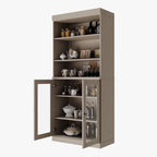 Garde-manger de cuisine 100 % bois massif 32 po avec 2 portes par Palace Imports