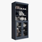 Garde-manger de cuisine 100 % bois massif 32 po avec 2 portes par Palace Imports