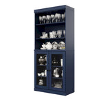 Garde-manger de cuisine 100 % bois massif 32 po avec 2 portes par Palace Imports
