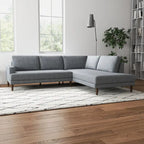 Harman Modern Living Room Fabric Corner Sectional Couch