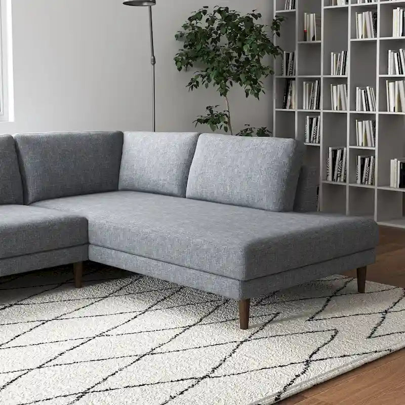 Harman Modern Living Room Fabric Corner Sectional Couch
