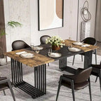 Table de salle à manger moderne pour 6-8 personnes, 180 cm de long, blanche