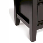 WYNDENHALL Halifax SOLID WOOD 37 inch Wide Transitional Medium Storage Cabinet - 37w x 17d x 36 h