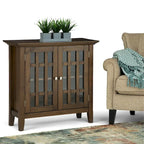 WYNDENHALL Halifax SOLID WOOD 37 inch Wide Transitional Medium Storage Cabinet - 37w x 17d x 36 h