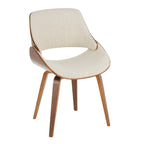 Chaise de salle à manger/d'appoint rembourrée moderne Carson Carrington Svetlana de style Mid-century