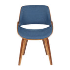 Chaise de salle à manger/d'appoint rembourrée moderne Carson Carrington Svetlana de style Mid-century