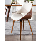 Chaise de salle à manger/d'appoint rembourrée moderne Carson Carrington Svetlana de style Mid-century