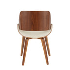 Chaise de salle à manger/d'appoint rembourrée moderne Carson Carrington Svetlana de style Mid-century
