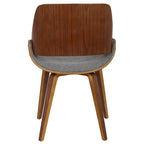 Chaise de salle à manger/d'appoint rembourrée moderne Carson Carrington Svetlana de style Mid-century