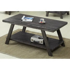 Roundhill Furniture Athens Contemporary 3-pc. Replicated Wood Shelf Table Set