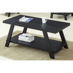 Roundhill Furniture Athens Contemporary 3-pc. Replicated Wood Shelf Table Set