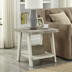 Roundhill Furniture Athens Contemporary 3-pc. Replicated Wood Shelf Table Set