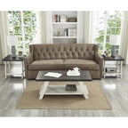 Roundhill Furniture Athens Contemporary 3-pc. Replicated Wood Shelf Table Set