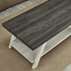 Roundhill Furniture Athens Contemporary 3-pc. Replicated Wood Shelf Table Set