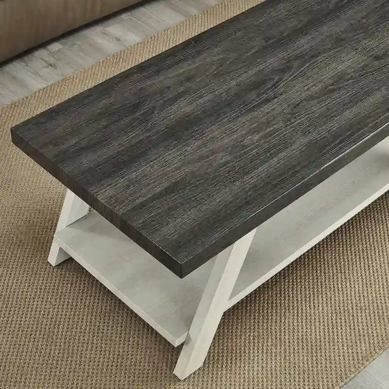 Roundhill Furniture Athens Contemporary 3-pc. Replicated Wood Shelf Table Set