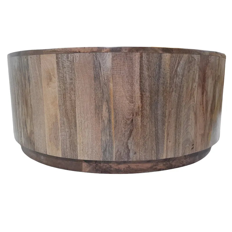 Carolina Living Tamia 42 Round Wooden Coffee Table - Elm