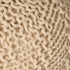 Barwick Indoor And Outdoor Knitted Round Pouf by Christopher Knight Home