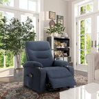 Clihome Soft Upholstered Electric Massage Recliner with Cup Holder