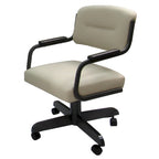 Chaise de cuisine à roulettes pivotante et inclinable M-115 - Siège 18 pouces