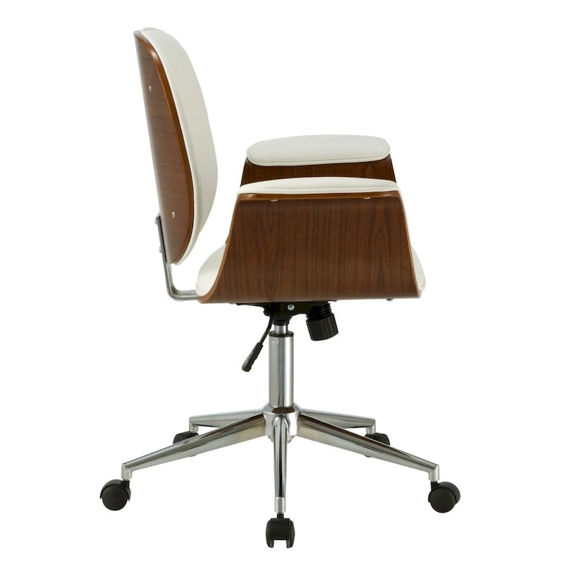 Carson Carrington Vejle Faux Leather Mid-Century Office Chair
