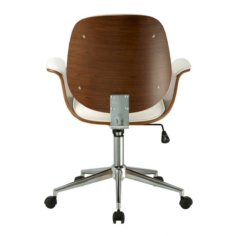 Carson Carrington Vejle Faux Leather Mid-Century Office Chair