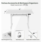 FEZIBO/Home Office Furniture/Wood/Desk With Keyboard Tray/Desks