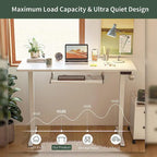 FEZIBO/Home Office Furniture/Wood/Desk With Keyboard Tray/Desks