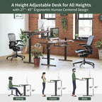 FEZIBO/Home Office Furniture/Wood/Desk With Keyboard Tray/Desks