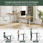 FEZIBO/Home Office Furniture/Wood/Desk With Keyboard Tray/Desks