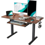 FEZIBO/Home Office Furniture/Wood/Desk With Keyboard Tray/Desks