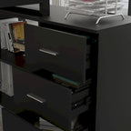 Timechee 55-inch L Shaped Office Computer Desk w/ Drawers